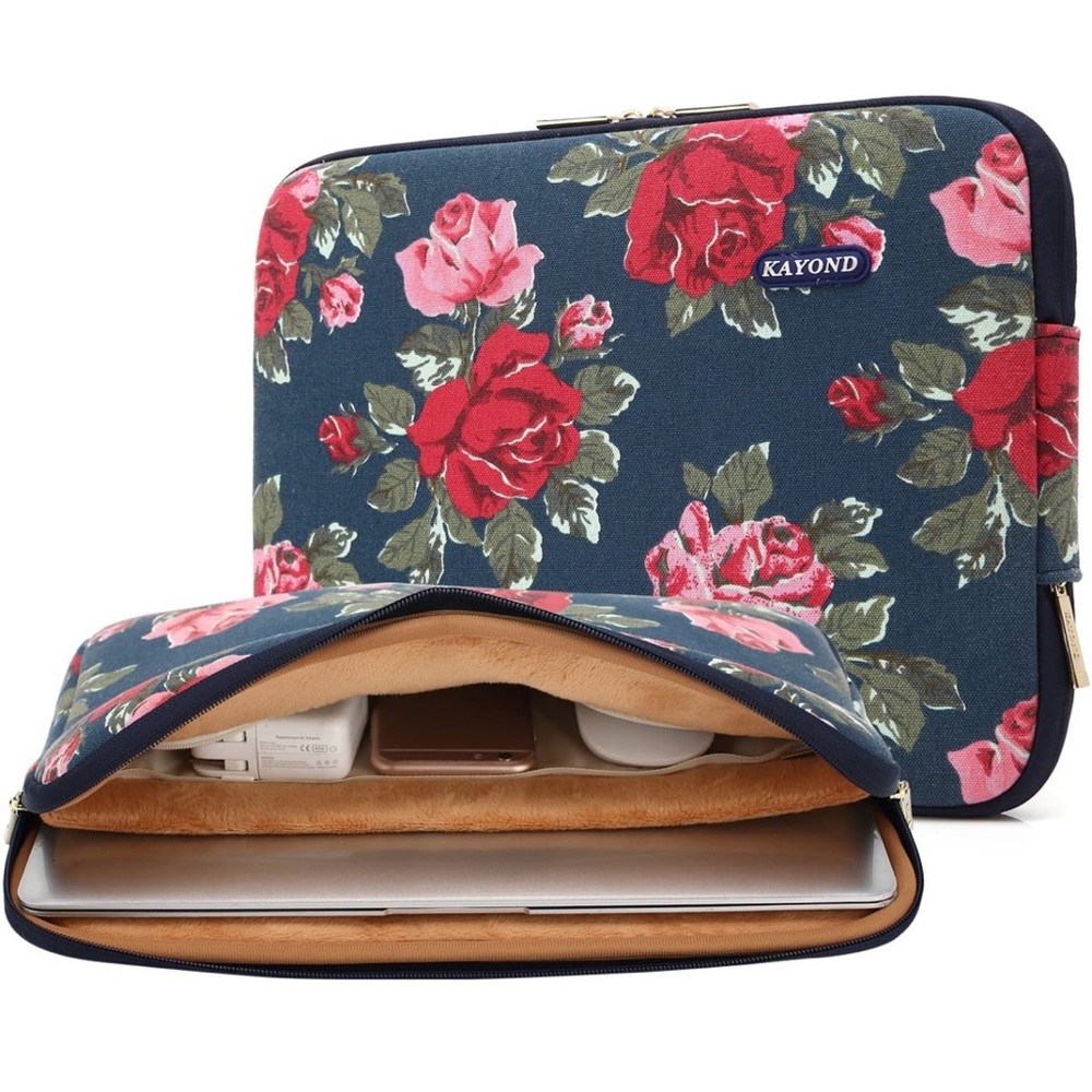 15 in floral computer case